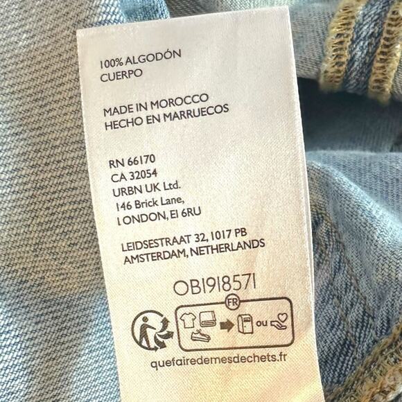 Free People High Roller Skirtall in Follow Your Heart Light Blue Size XL NWT - Picture 12 of 15